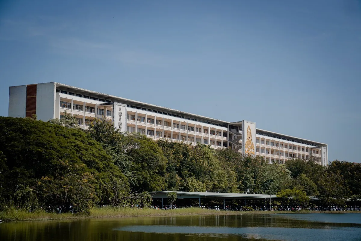 RUPP's main building at Campus I, across the lake